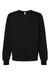 Bella + Canvas BC3911/3911 Mens Classic Crewneck Sweatshirt Black Flat Front