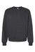 Bella + Canvas BC3911/3911 Mens Classic Crewneck Sweatshirt Heather Dark Grey Flat Front
