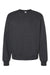 Bella + Canvas 3911 Mens Classic Crewneck Sweatshirt Heather Dark Grey Flat Front