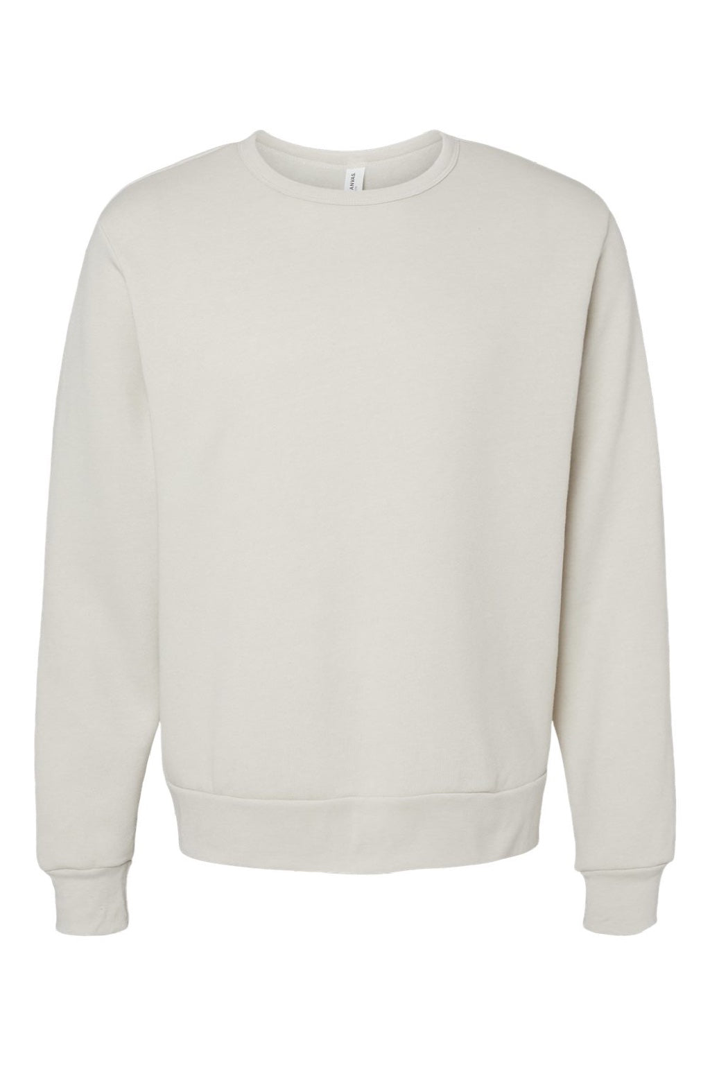 Bella + Canvas BC3911/3911 Mens Classic Crewneck Sweatshirt Heather Dust Flat Front