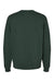 Bella + Canvas BC3911/3911 Mens Classic Crewneck Sweatshirt Heather Forest Green Flat Back