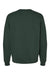 Bella + Canvas 3911 Mens Classic Crewneck Sweatshirt Heather Forest Green Flat Back
