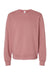 Bella + Canvas BC3911/3911 Mens Classic Crewneck Sweatshirt Mauve Flat Front