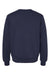 Bella + Canvas 3911 Mens Classic Crewneck Sweatshirt Navy Blue Flat Back