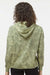 Alternative 9906ZT Womens Eco Washed Hooded Sweatshirt Hoodie Olive Tonal Tie Dye Model Back