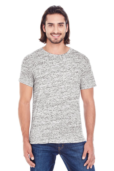 Threadfast Apparel 104A Mens Blizzard Jersey Short Sleeve Crewneck T-Shirt Silver Grey Model Front