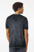 Colortone 1350 Mens Acid Wash Burnout Short Sleeve Crewneck T-Shirt Twilight Black Model Back