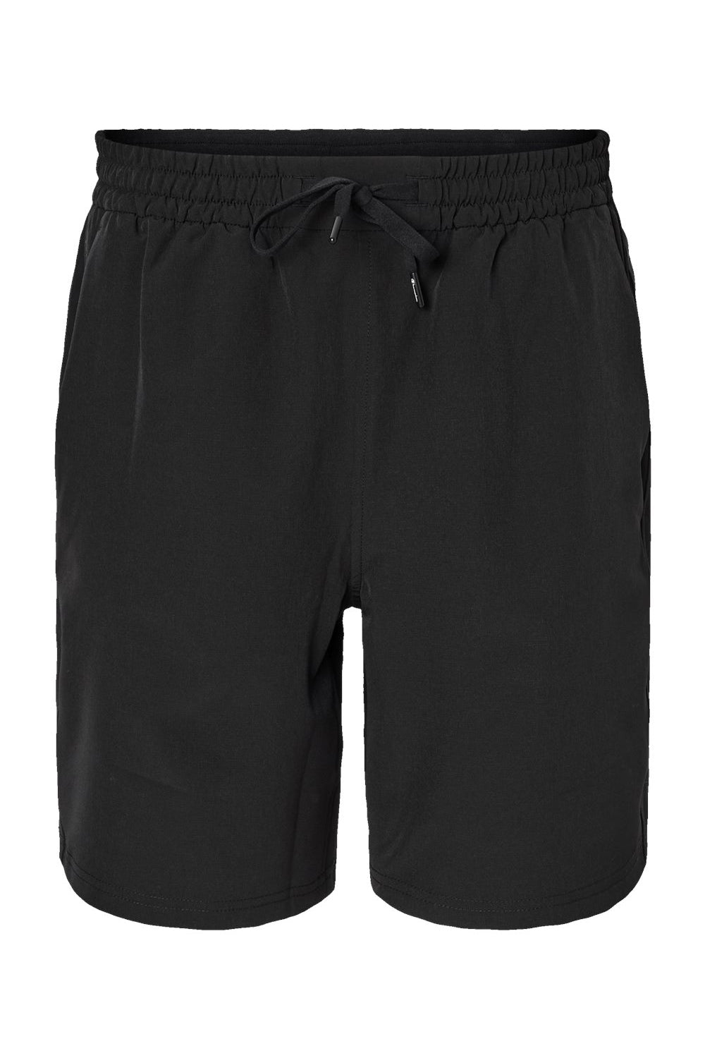 Champion CHP150 Mens Woven City Sport Shorts w/ Pockets Black Flat Front