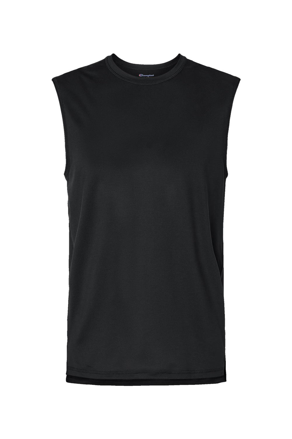 Champion CHP170 Mens Sport Muscle Tank Top Black Flat Front