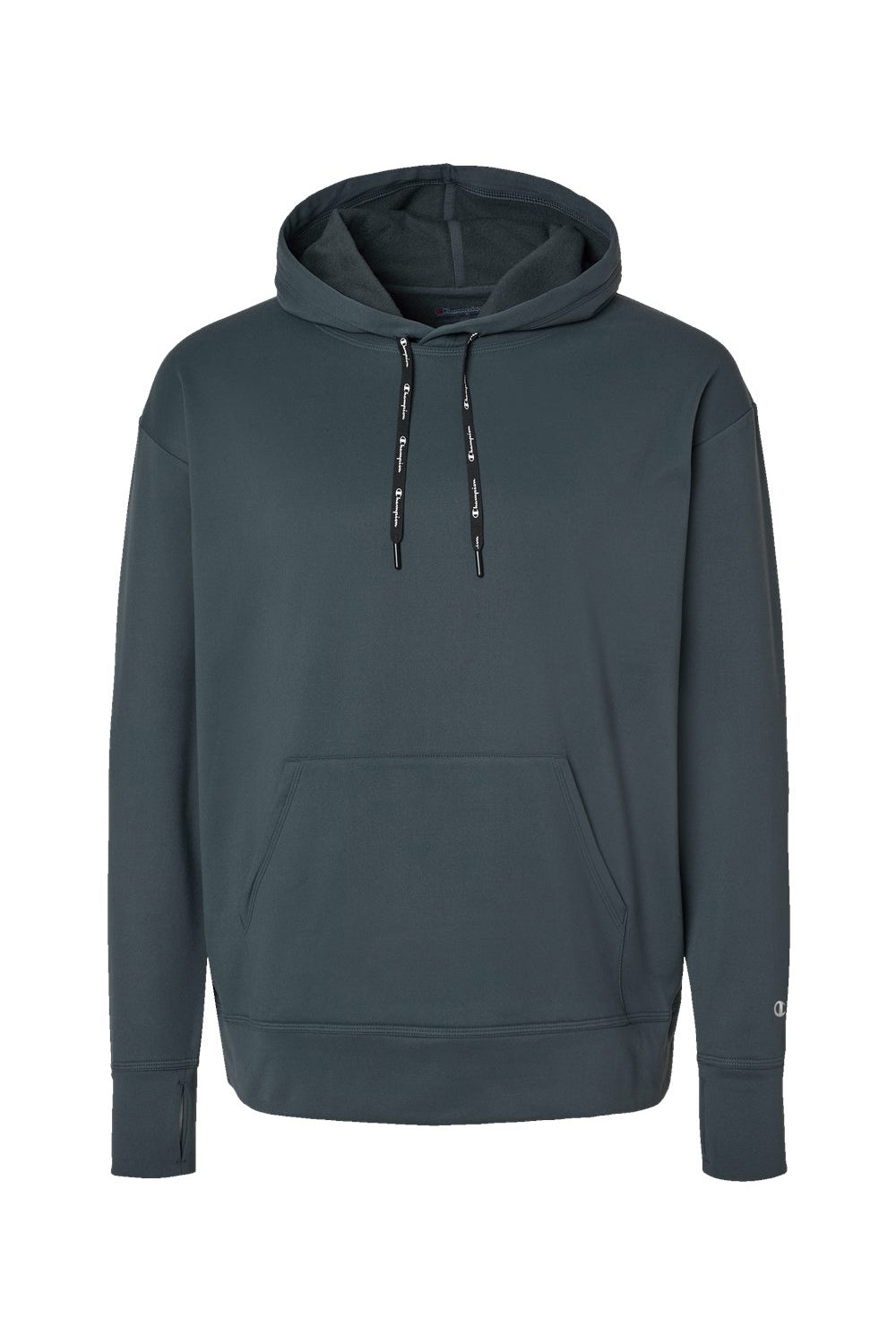 Champion CHP180 Mens Sport Hooded Sweatshirt Hoodie w/ Pouch Pocket Stealth Grey Flat Front