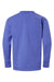 ComfortWash By Hanes GDH275 Youth Garment Dyed Long Sleeve Crewneck T-Shirt Deep Forte Blue Flat Back