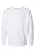 ComfortWash By Hanes GDH275 Youth Garment Dyed Long Sleeve Crewneck T-Shirt White Flat Front
