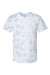 Dyenomite 650DR Mens Dream Tie Dyed Short Sleeve Crewneck T-Shirt Mist Flat Front