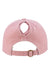 Infinity Her Hats CASSIE Womens Pigment Dyed Moisture Wicking Adjustable Hat Dusty Pink/Floral Flat Back