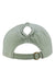 Infinity Her Hats CASSIE Womens Pigment Dyed Moisture Wicking Adjustable Hat Sage Green/Polka Dots Flat Back