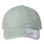 Infinity Her Hats Womens Pigment Dyed Moisture Wicking Adjustable Hat - Sage Green/Polka Dots