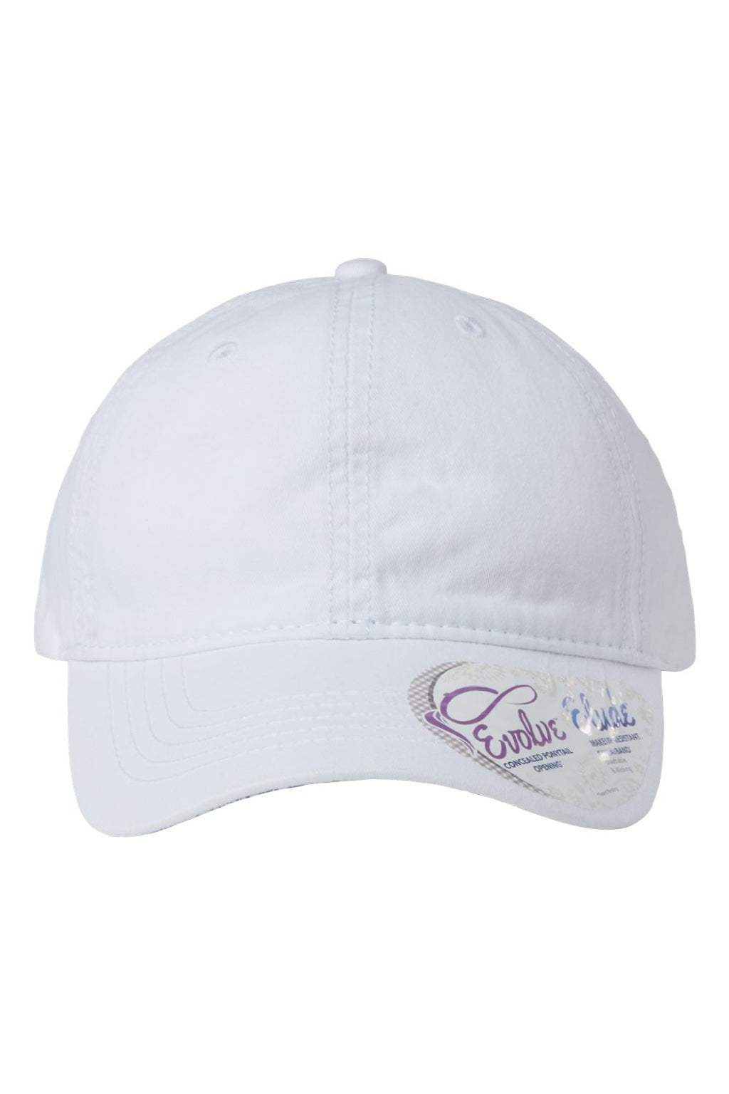 Infinity Her Hats CASSIE Womens Pigment Dyed Moisture Wicking Adjustable Hat White/Floral Flat Front