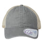 Infinity Her Hats Womens Washed Mesh Back Moisture Wicking Snapback Hat - Light Grey/Polka Dots