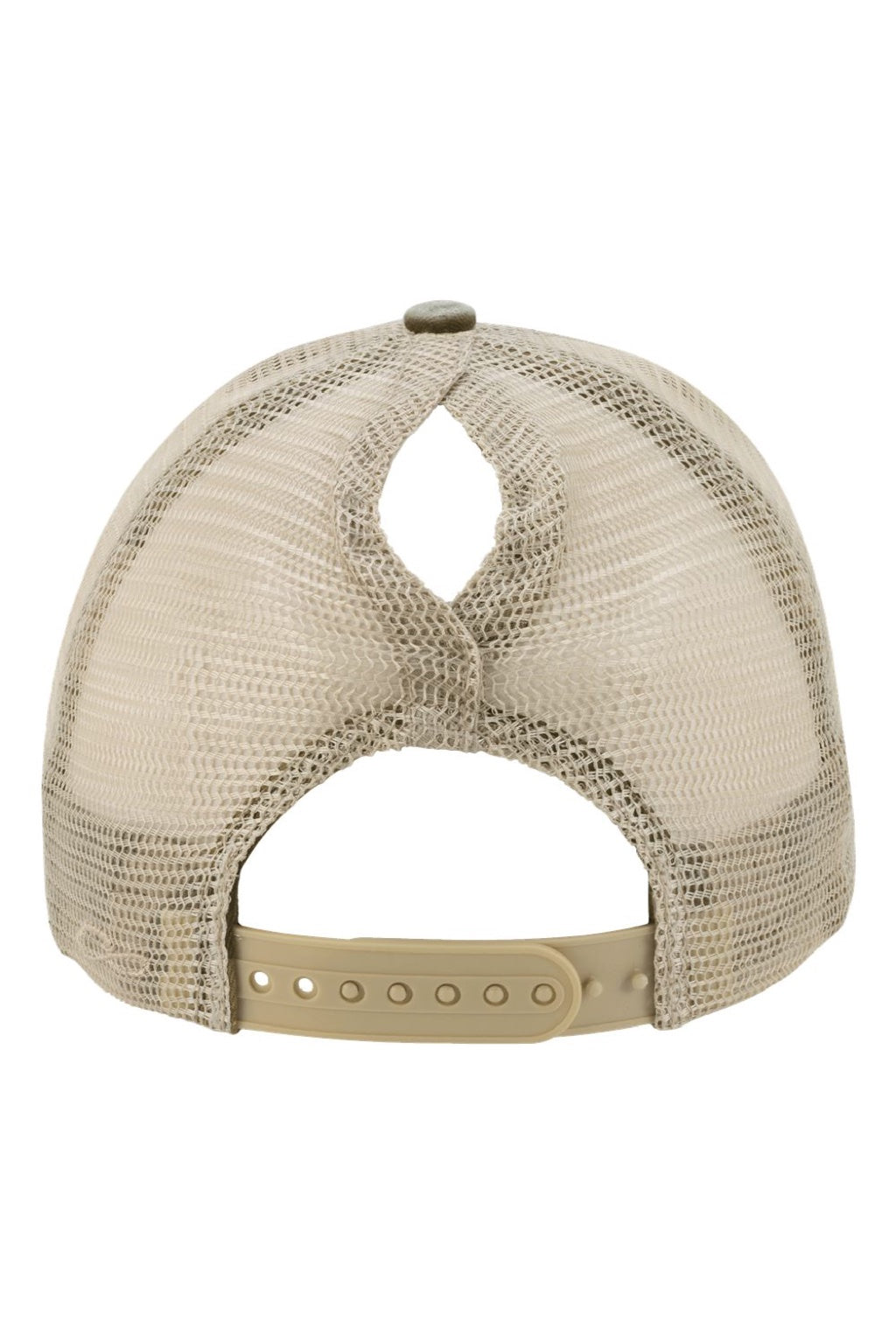 Infinity Her Hats TESS Womens Washed Mesh Back Moisture Wicking Snapback Hat Olive Green/Camo Flat Back