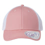 Infinity Her Womens Modern Moisture Wicking Snapback Trucker Hat - Dusty Rose Pink/White - NEW