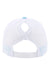 Infinity Her Hats CHARLIE Womens Modern Moisture Wicking Snapback Trucker Hat Light Blue/White Flat Back