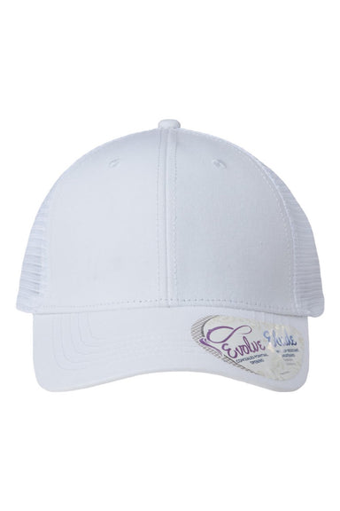 Infinity Her Hats CHARLIE Womens Modern Moisture Wicking Snapback Trucker Hat White Flat Front