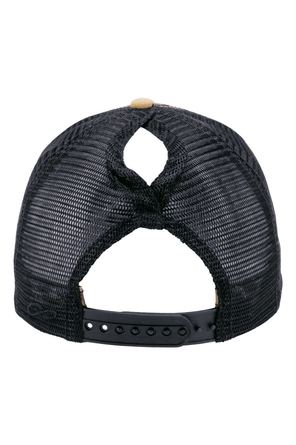 Infinity Her Hats CHARLIE Womens Modern Moisture Wicking Snapback Trucker Hat Leopard/Black Flat Back