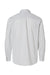 Burnside 3291 Mens Burn Long Sleeve Button Down Shirt Grey/White Gingham Flat Back
