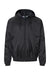 Burnside 9728 Mens Mentor Full Zip Hooded Coaches Jacket Black Flat Front