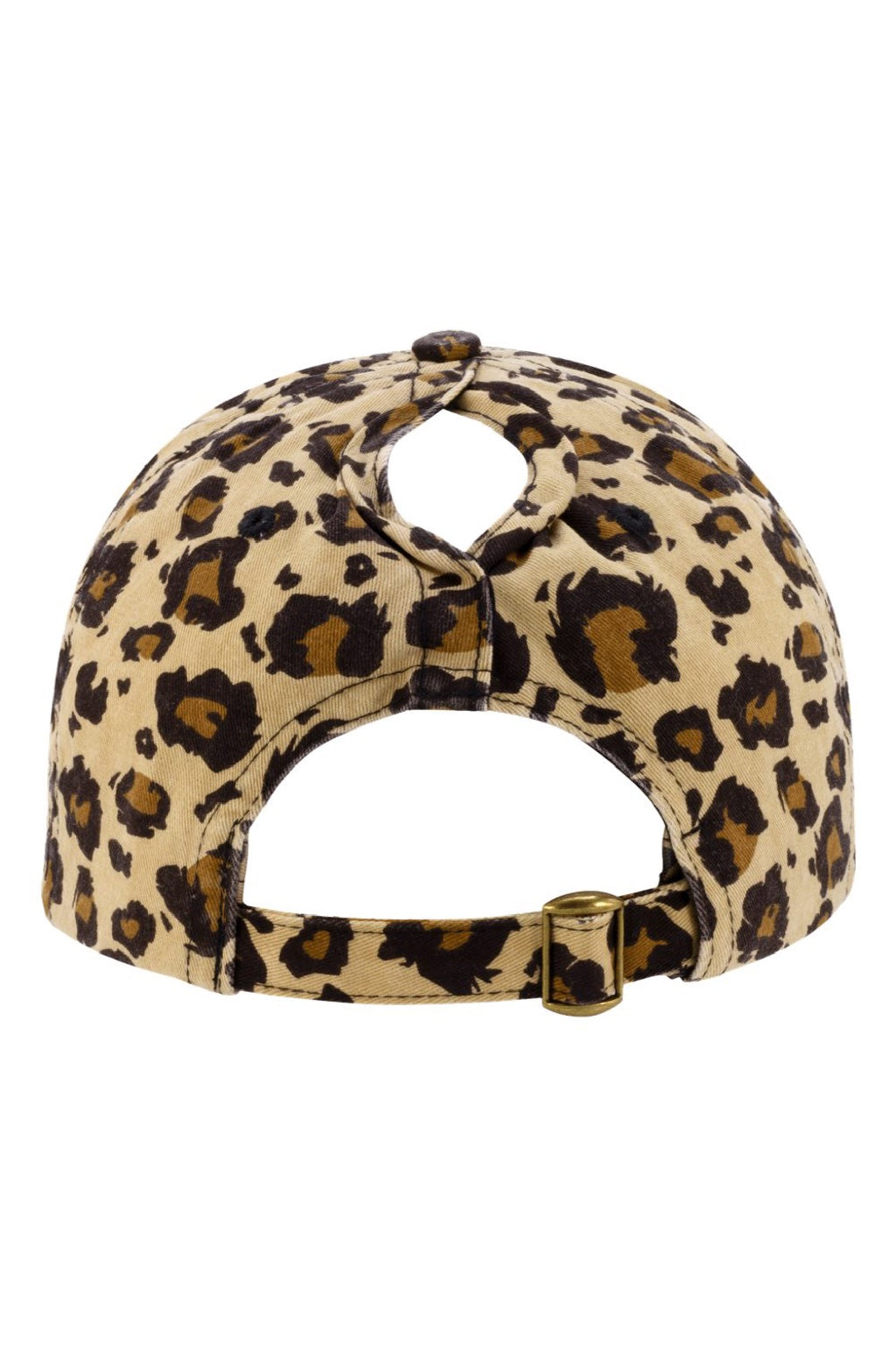 Infinity Her Hats HATTIE Womens Garment Washed Fashion Print Moisture Wicking Adjustable Hat Leopard Flat Back