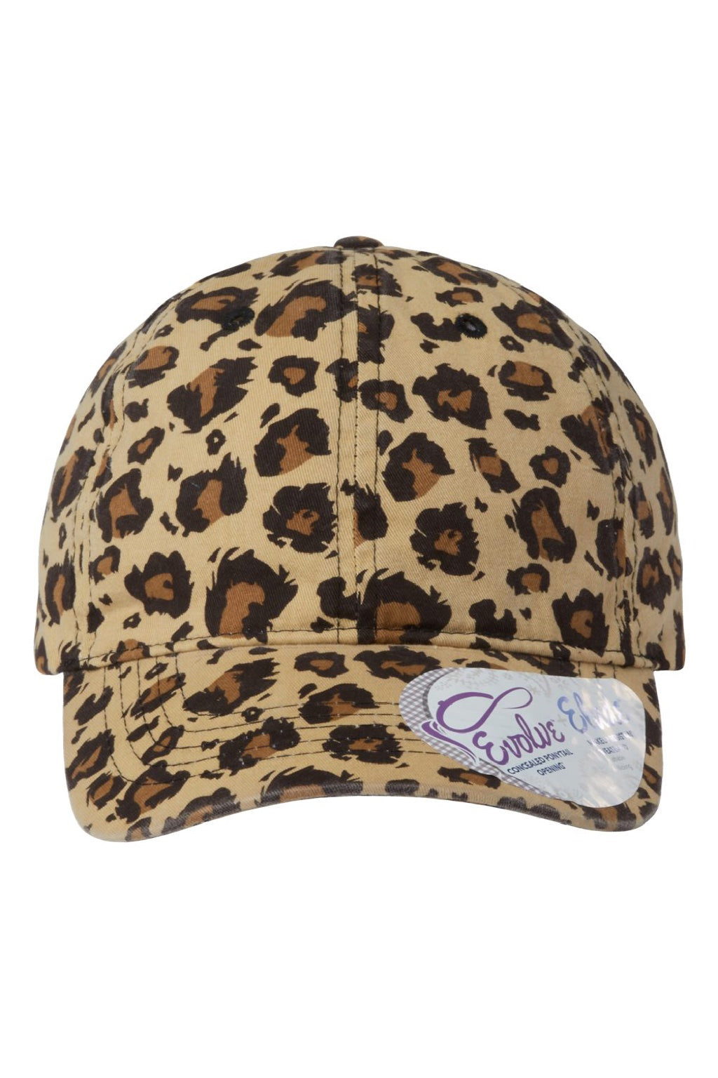 Infinity Her Hats HATTIE Womens Garment Washed Fashion Print Moisture Wicking Adjustable Hat Leopard Flat Front