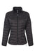 Burnside 5713 Womens Element Full Zip Puffer Jacket Black Flat Front