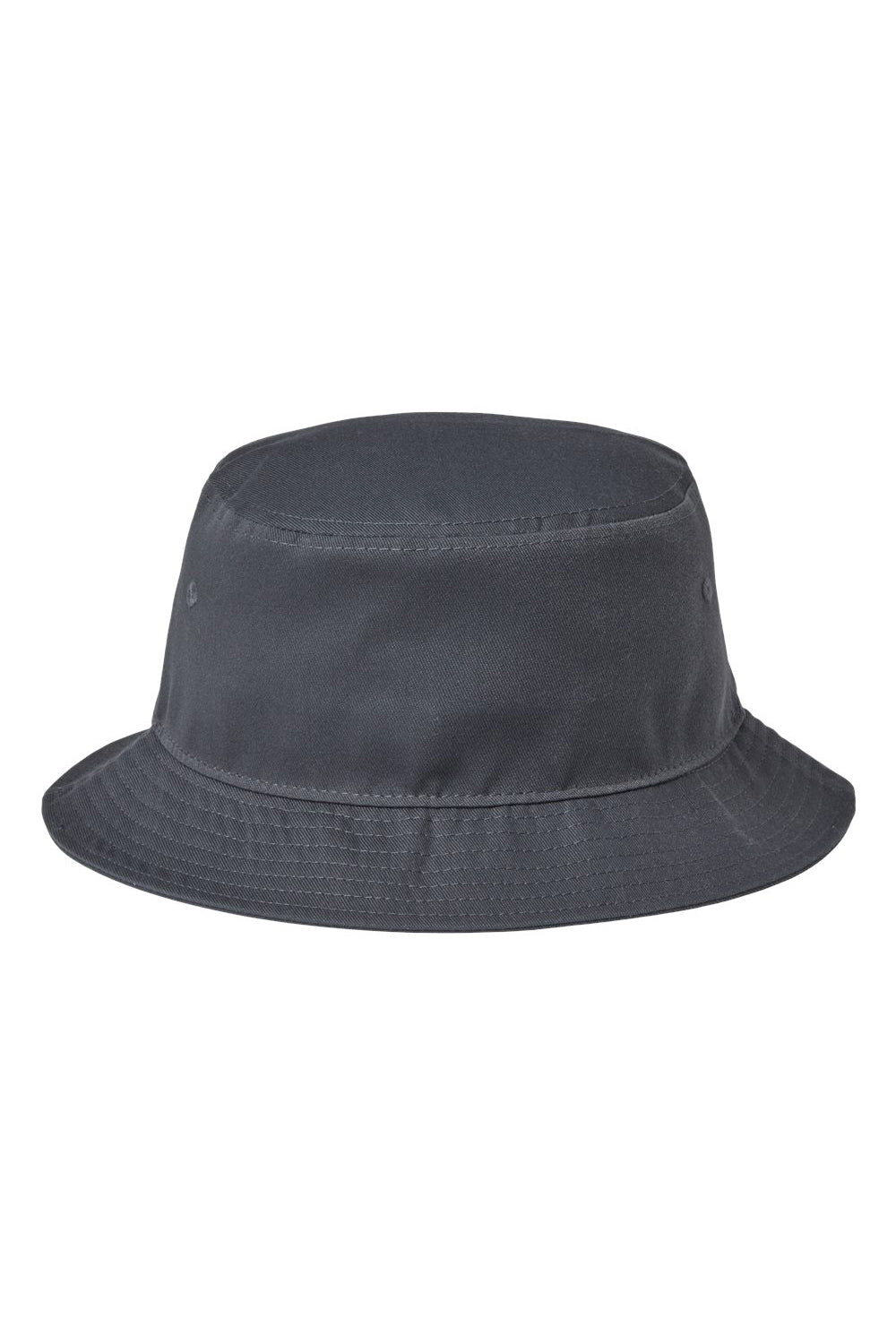 Atlantis Headwear GEO Mens Sustainable Bucket Hat Dark Grey Flat Back