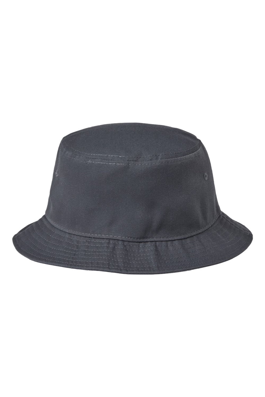 Atlantis Hats GEO Mens Sustainable Bucket Hat Dark Grey Flat Front
