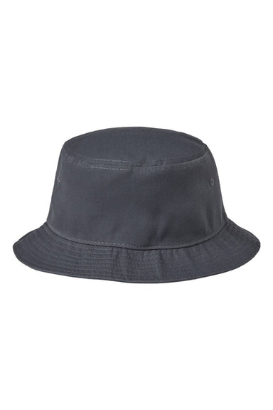 Atlantis Hats GEO Mens Sustainable Bucket Hat Dark Grey Flat Front