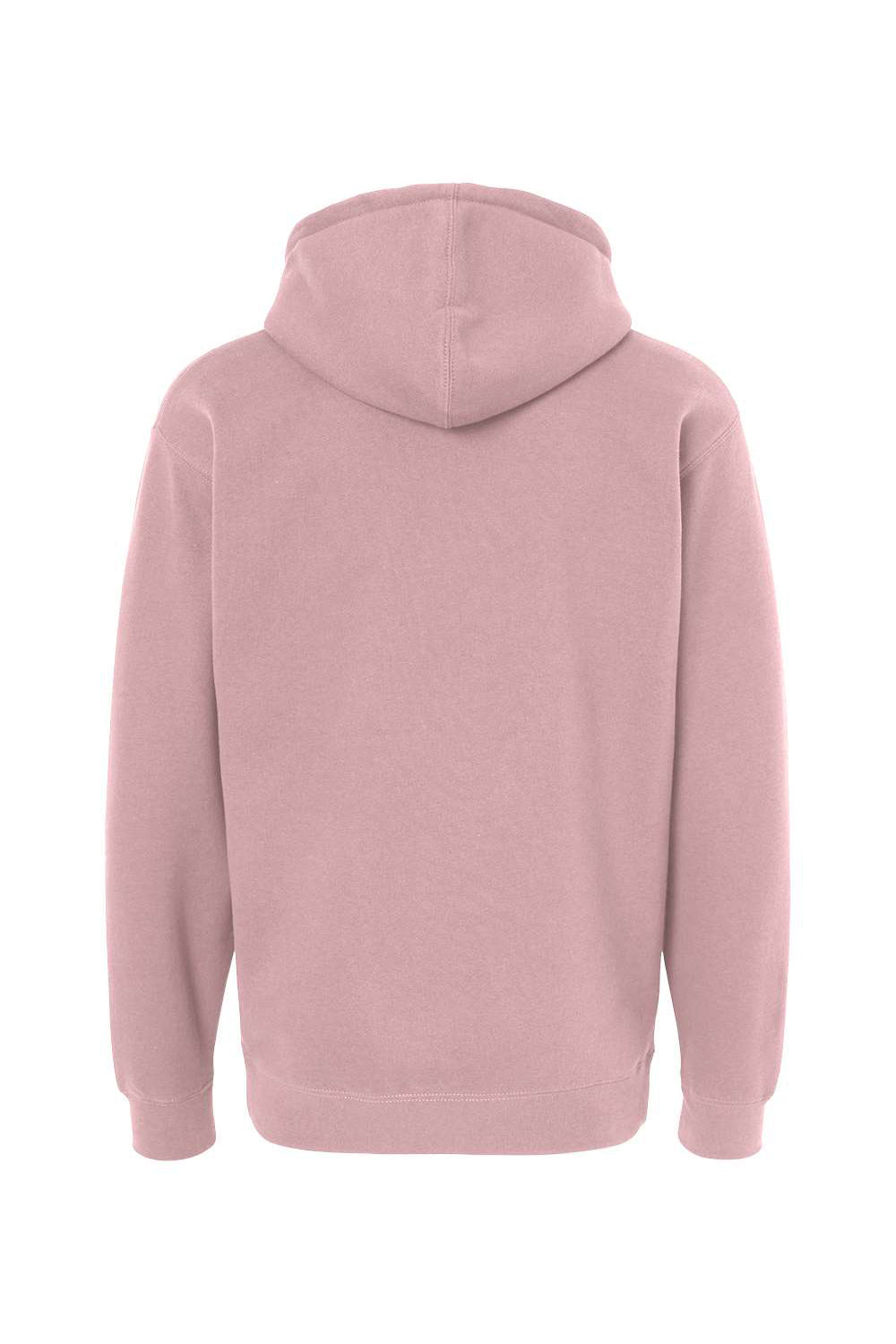 Independent Trading Company IND4000 Mens Hooded Sweatshirt Hoodie w/ Pouch Pocket Dusty Pink Flat Back