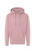 Independent Trading Company IND4000 Mens Hooded Sweatshirt Hoodie w/ Pouch Pocket Dusty Pink Flat Front