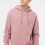Independent Trading Company Mens Hooded Sweatshirt Hoodie w/ Pouch Pocket - Dusty Pink
