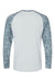 Paragon 231 Mens Panama Colorblocked Long Sleeve Crewneck T-Shirt Grey Water Flat Back