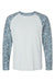 Paragon 231 Mens Panama Colorblocked Long Sleeve Crewneck T-Shirt Grey Water Flat Front
