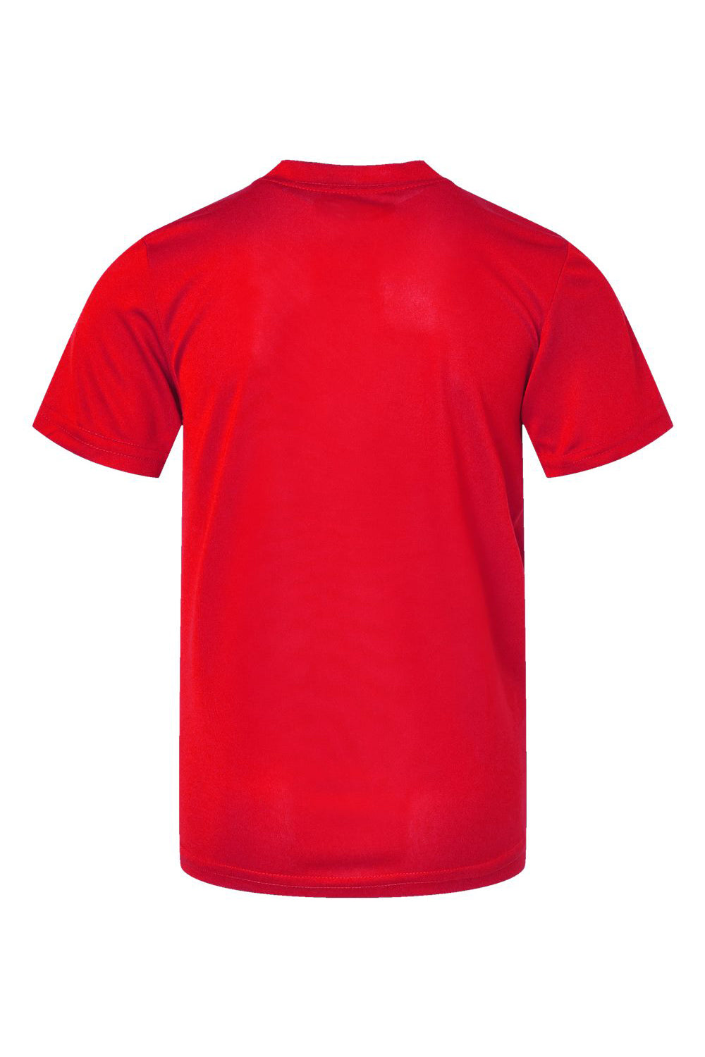 Augusta Sportswear 791 Youth Nexgen Moisture Wicking Short Sleeve Crewneck T-Shirt Scarlet Red Flat Back
