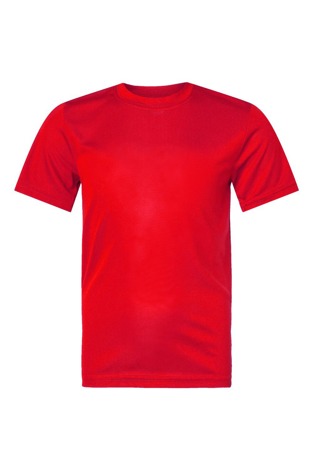 Augusta Sportswear 791 Youth Nexgen Moisture Wicking Short Sleeve Crewneck T-Shirt Scarlet Red Flat Front
