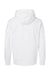 Adidas A432 Mens Fleece Hooded Sweatshirt Hoodie w/ Pouch Pocket White Flat Back
