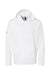 Adidas A432 Mens Fleece Hooded Sweatshirt Hoodie White Flat Front