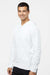 Adidas A432 Mens Fleece Hooded Sweatshirt Hoodie White Model Side