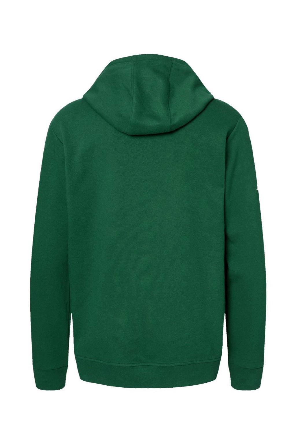 Adidas A432 Mens Fleece Hooded Sweatshirt Hoodie w/ Pouch Pocket Collegiate Green Flat Back