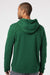 Adidas A432 Mens Fleece Hooded Sweatshirt Hoodie w/ Pouch Pocket Collegiate Green Model Back