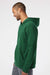 Adidas A432 Mens Fleece Hooded Sweatshirt Hoodie Collegiate Green Model Side
