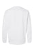Adidas A434 Mens Fleece Crewneck Sweatshirt White Flat Back
