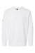 Adidas A434 Mens Fleece Crewneck Sweatshirt White Flat Front